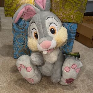 Disney Gray and Pink Thumper Stuffed Animal